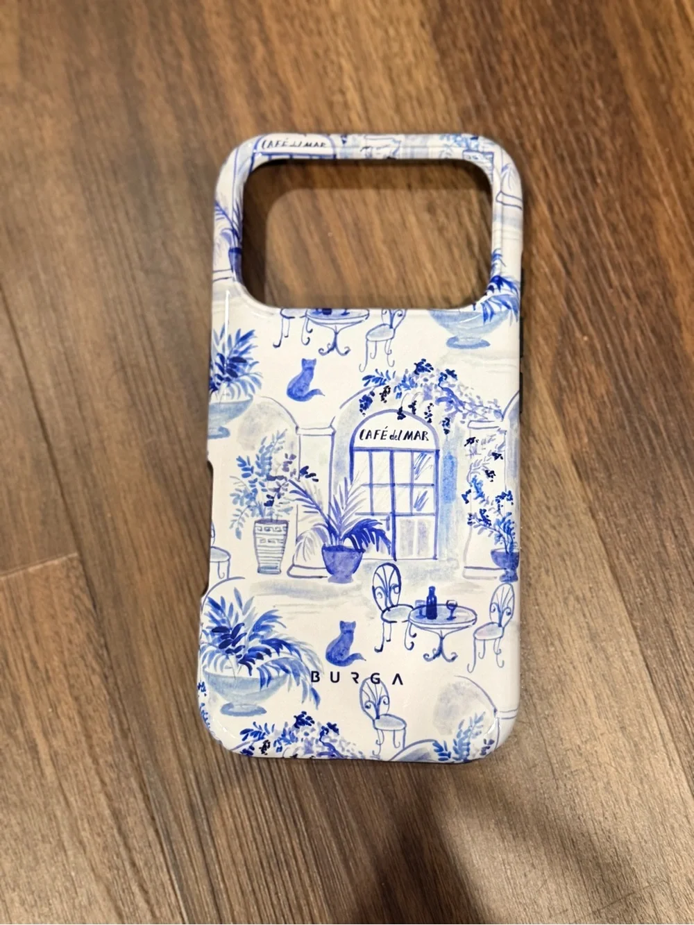 Burga Blue & White Toile Protective Phone Case